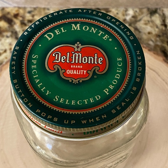 Vintage Rare Del Monte Clear Glass Mason Jar with Lid Storage Canning Lidded Jar - Picture 7 of 13